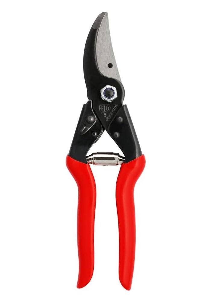 Felco Model 5 Economy Secateurs - Ergonomic Red Pruning Shears for Right-Handed Use - Image 1